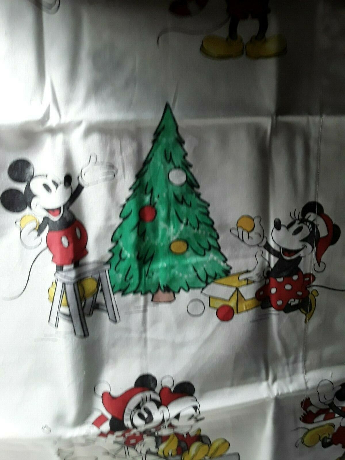 New Pottery Barn Kids Organic Mickey Mouse Christmas/Holiday Pillow Case MIP - Fresh Stock Dated February 2026