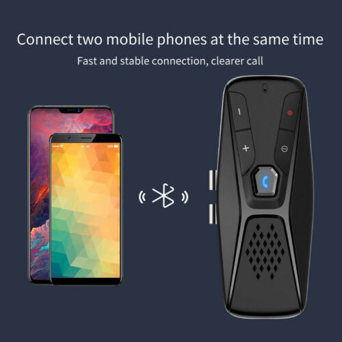 Sun Visor Clip Bluetooth Wireless Handsfree Car Speaker Kit for Dual Phone Dirve - Fresh Stock Dated February 2026
