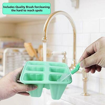 Popsicle Molds, Silicone Popsicle Molds DIY Reusable Ice Pop Molds - Easy - Fresh Stock Dated December 2025
