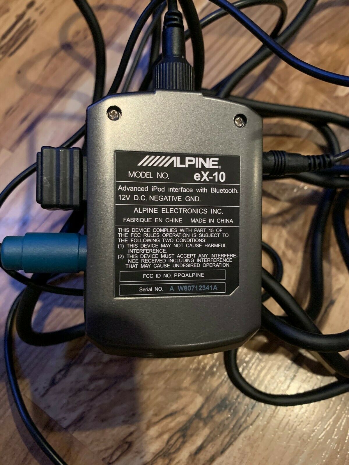 ALPINE EX-10 UNIVERSAL PHONE BLUETOOTH HANDS FREE CAR FM TRANSMITTER RETRO FIT - Fresh Stock Dated February 2026