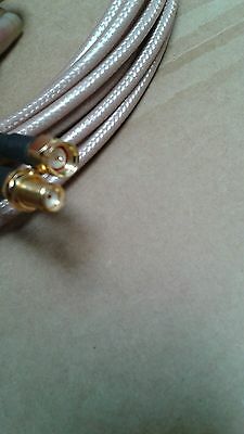 US MADE  SMA plug  TO  SMA jack  MIL- RG-400 coax cable  30 ft  (50 ohm) - Fresh Stock Dated December 2025