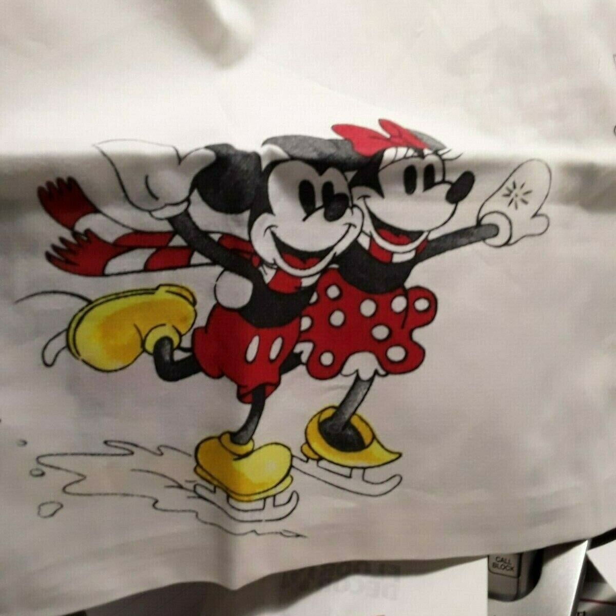 New Pottery Barn Kids Organic Mickey Mouse Christmas/Holiday Pillow Case MIP - Fresh Stock Dated February 2026