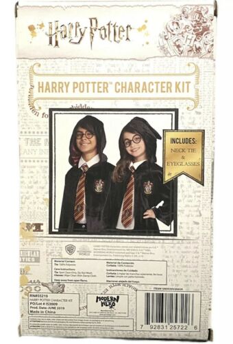 Harry Potter Character Costume Accessories Kit with Necktie & Eyeglasses Ages 4+ - Fresh Stock Dated December 2025
