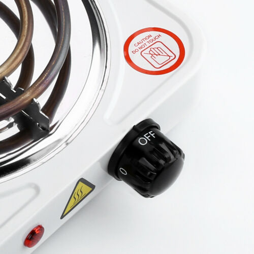 500W-1500W Portable Electric Single Burner Hot Plate Kitchen Stove Dorm Cooktop - Fresh Stock Dated December 2025