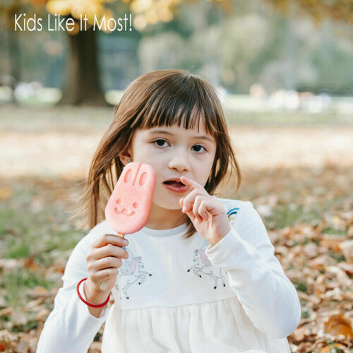 Silicone Frozen Popsicle Mold Ice Cream Lolly Pop Maker Tray with Lid+50 Sticks - Fresh Stock Dated February 2026