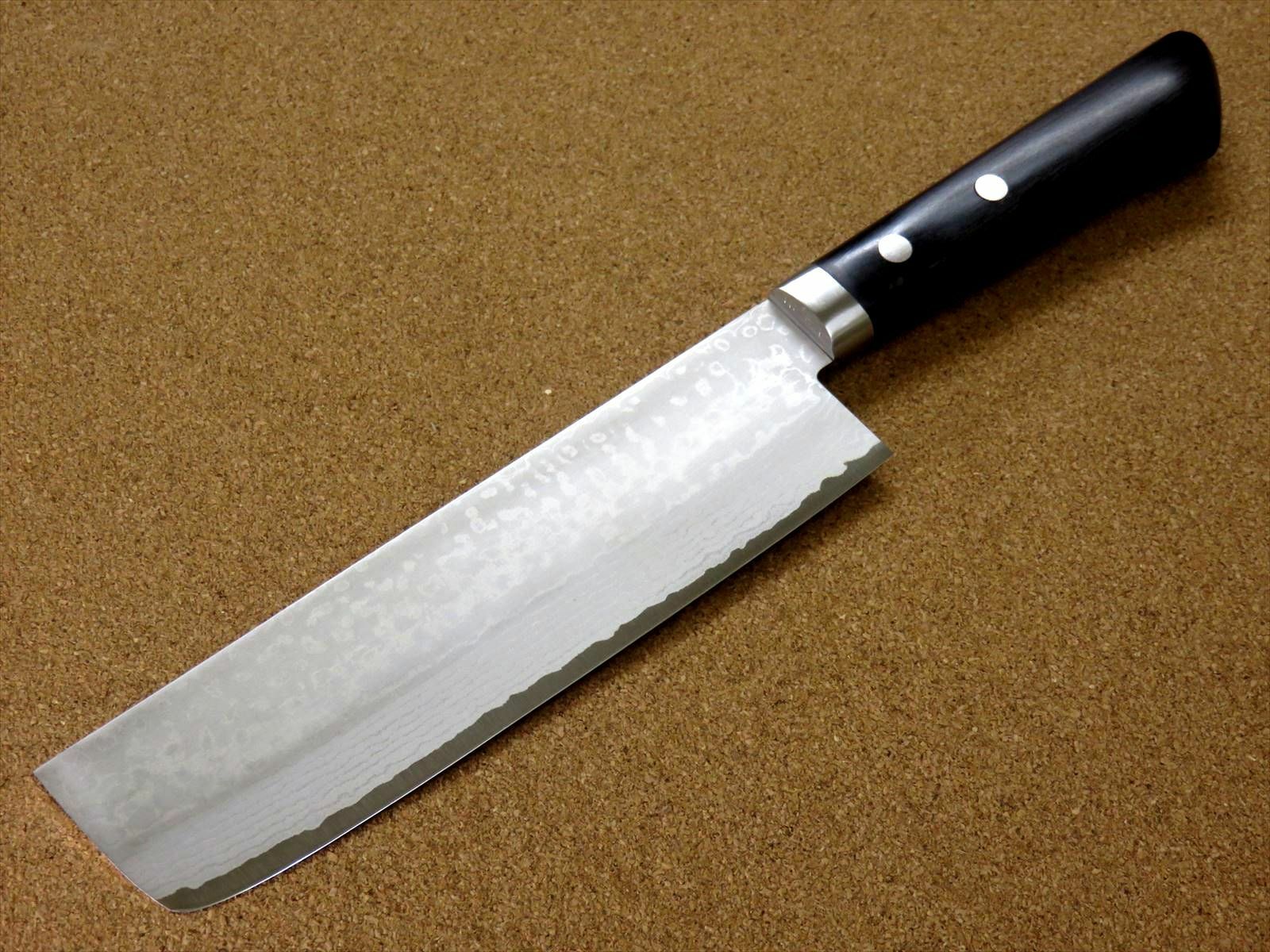 Japanese Kitchen Nakiri Vegetable Knife 165mm VG10 Damascus 17 Layers SEKI JAPAN - Fresh Stock Dated December 2025