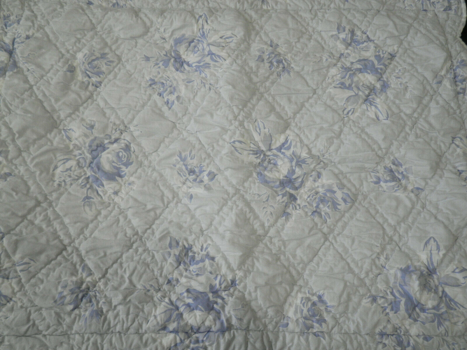 Pottery Barn Kids French Rose Blue STD Quilted Sham Floral Rose White Tie Close - Fresh Stock Dated December 2025