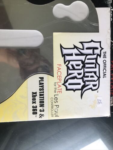 Official NIB Guitar Hero Faceplate Les Paul PS3 XBOX 360 Chrome Silver - Fresh Stock Dated December 2025