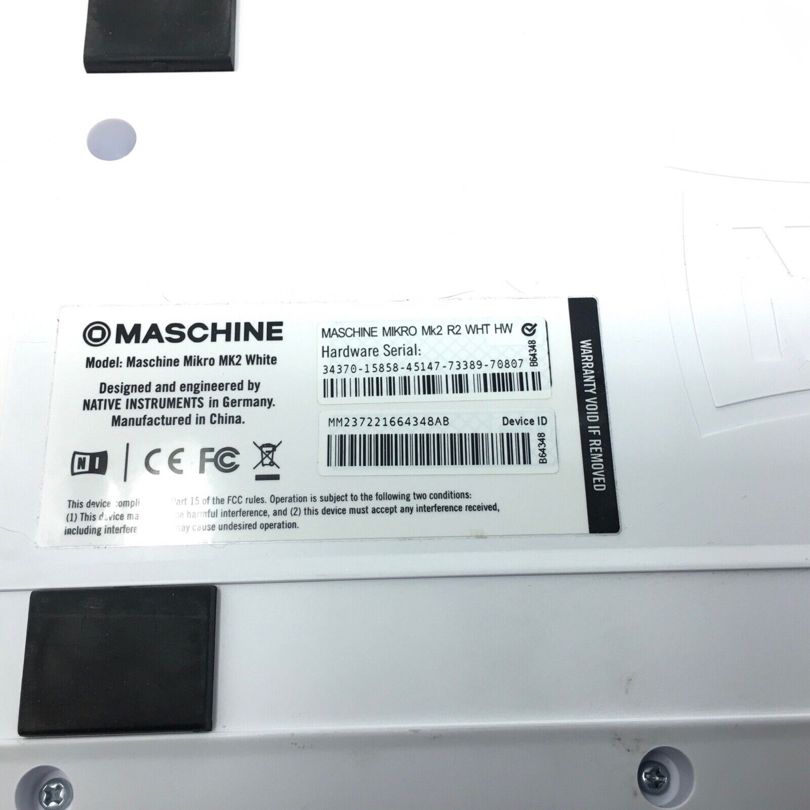 Native Instruments - MASCHINE MIKRO MK2 Controller Only (White) - READ - Fresh Stock Dated February 2026