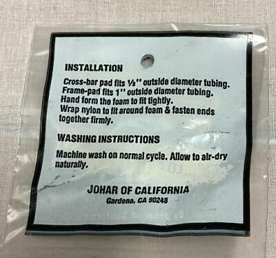 NOS Vintage old school California Lite Johar Straightbar BMX CROSSBAR PAD - Fresh Stock Dated December 2025