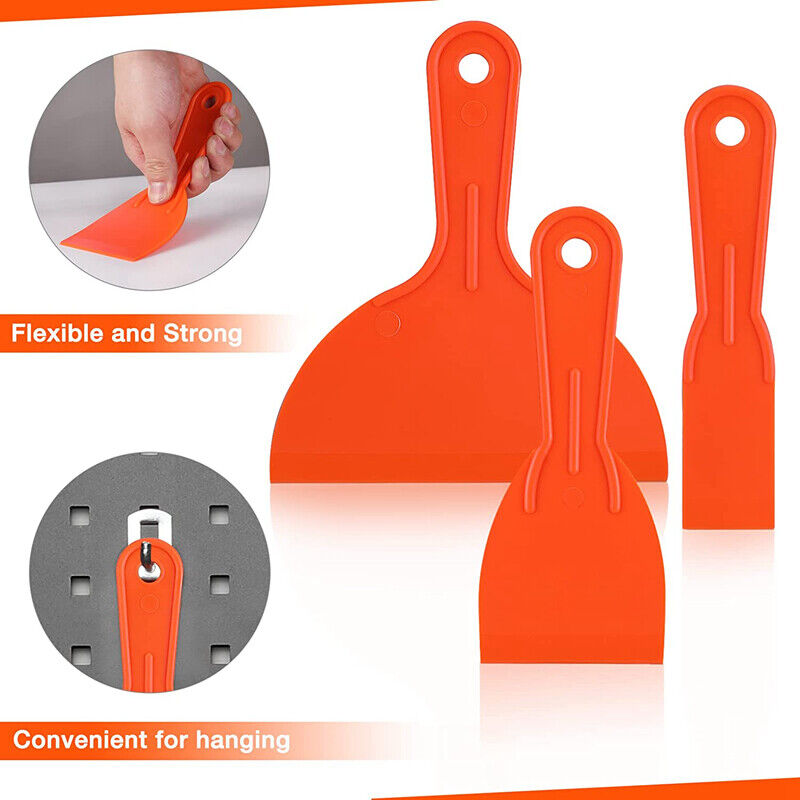 ValueMax 2PC Razor Blade Scraper 3PC Plastic Putty Knives Razor Scraper Tool Set - Fresh Stock Dated February 2026