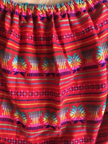 Vintage 1970’s Mexican Prairie Maxi Skirt Hand Woven Textile M/L - Fresh Stock Dated February 2026
