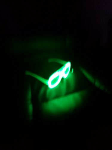 Party glasses LED Light Up Slotted Shades Glasses 10pc size Large - Fresh Stock Dated February 2026