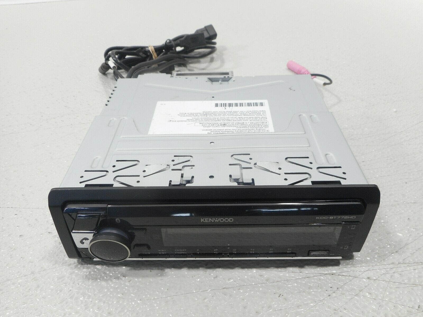 Kenwood KDC-BT772HD DIN CD Car Stereo Receiver with Bluetooth and HD-Radi. - Fresh Stock Dated December 2025