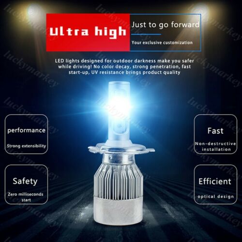 36W 8000K Plug Play LED Headlight Bulbs Replace For Honda GL1500 Goldwing 88-97 - Fresh Stock Dated February 2026