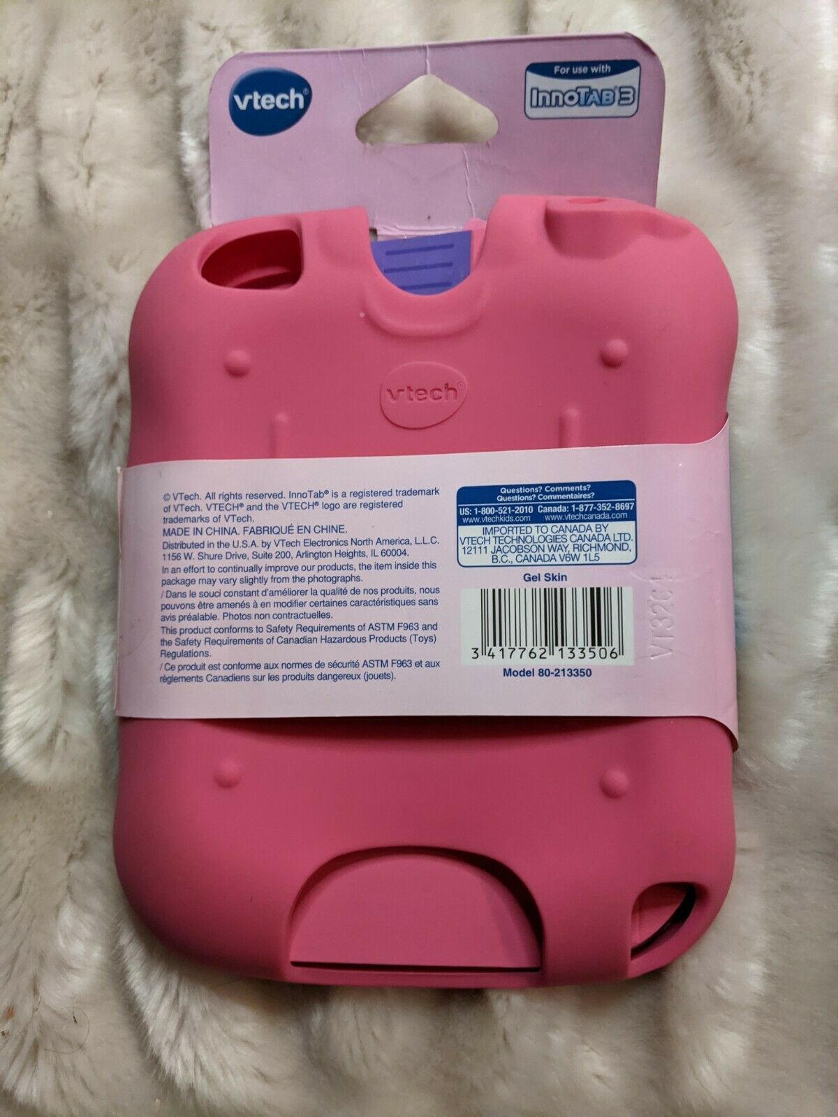 BRAND NEW VTECH InnoTab3 Gel Skin PINK Case / Cover Girl NIB - Fresh Stock Dated February 2026
