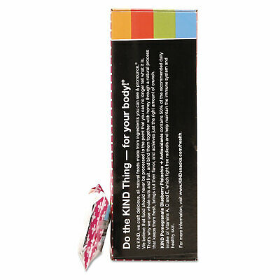 KIND Plus Nutrition Boost Bar Pom. Blueberry Pistachio/Antioxidants 1.4 oz 12 - Fresh Stock Dated December 2025