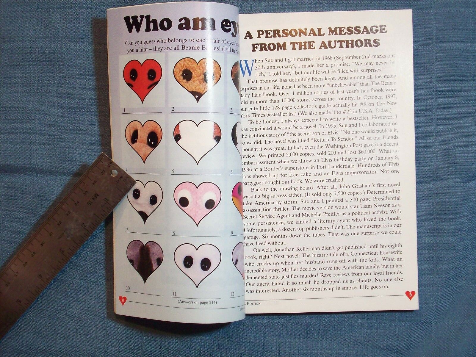 BEANIE BABY HANDBOOK 1998 EDITION BY LES & SUE FOX LYRICS TO THE NEW BEANIE BABY - Fresh Stock Dated December 2025