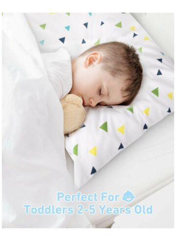 Babebay Toddler Pillow with Pillowcase 2Pack-13 x 18 Baby Pillows for Sleepin... - Fresh Stock Dated December 2025