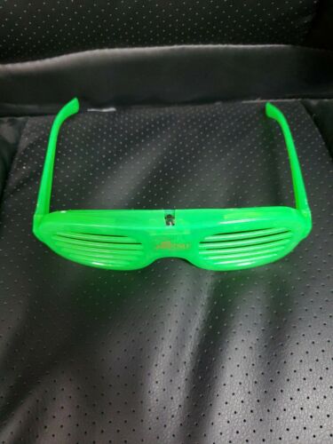 Party glasses LED Light Up Slotted Shades Glasses 10pc size Large - Fresh Stock Dated February 2026