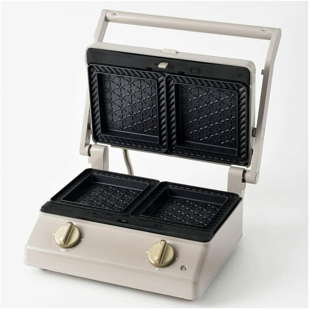 BRUNO BOE084-GRG Grill Sandwich Maker Double Greige Japan Domestic New - Fresh Stock Dated December 2025