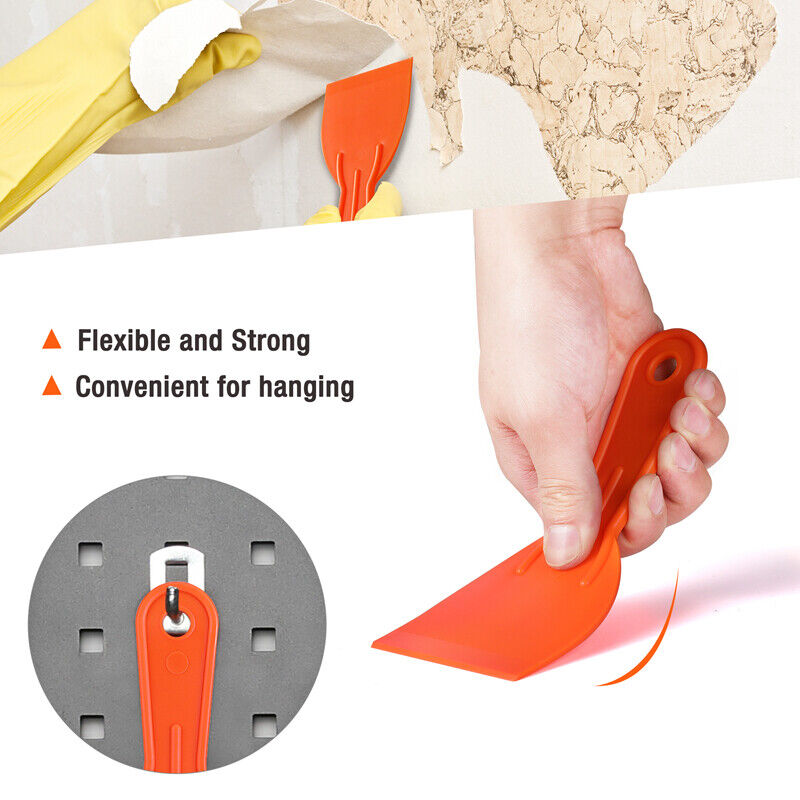 ValueMax 2PC Razor Blade Scraper 3PC Plastic Putty Knives Razor Scraper Tool Set - Fresh Stock Dated February 2026