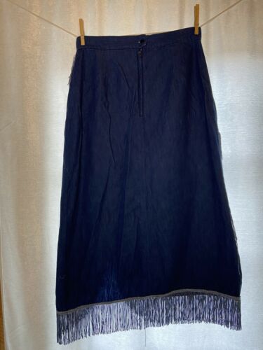 Vintage 80s western rodeo Sassa Sas'sa tiered maxi skirt 100% cotton Retro 1980s - Fresh Stock Dated March 2026