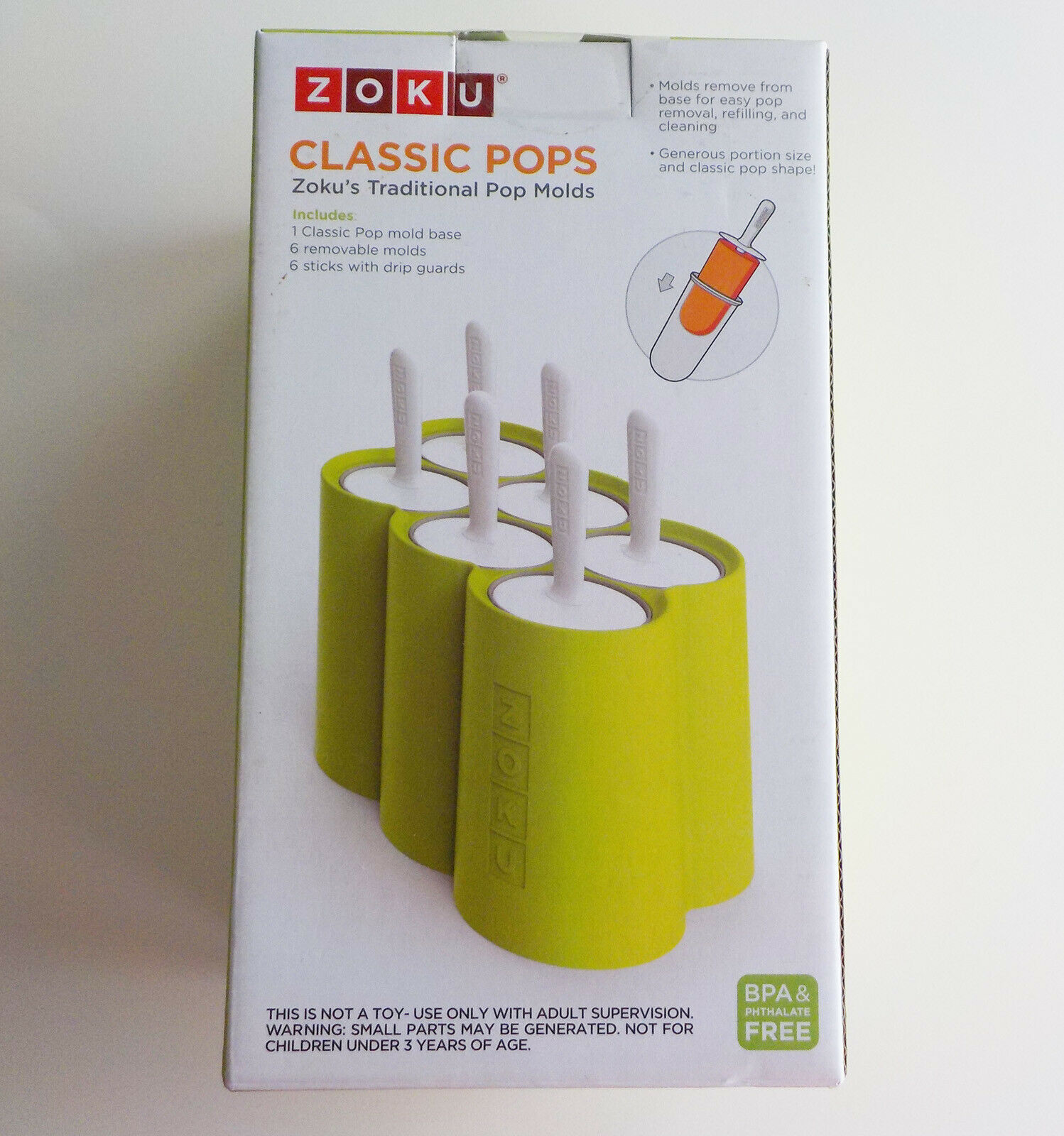 ZOKU Classic Pops - Ice Pop Molds - Perfect time of the year for these! - Fresh Stock Dated February 2026