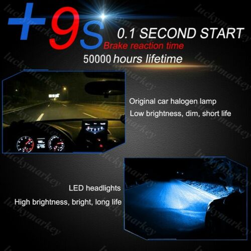 36W 8000K Plug Play LED Headlight Bulbs Replace For Honda GL1500 Goldwing 88-97 - Fresh Stock Dated February 2026