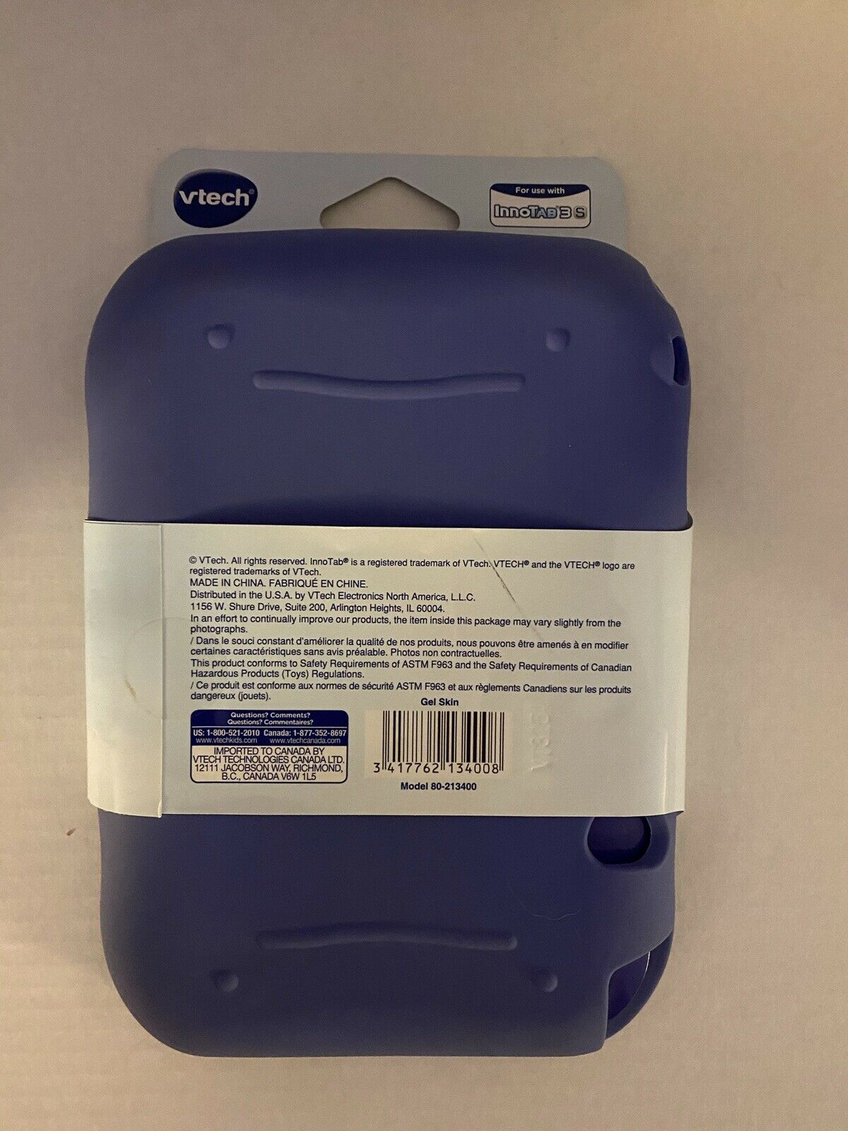 NEW VTech Innotab 3S Gel Skin Blue - Fresh Stock Dated February 2026