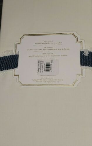 2pc Set Pottery Barn Teen Emily  Meritt Scallop Standard Shams Black Egret Ivory - Fresh Stock Dated December 2025