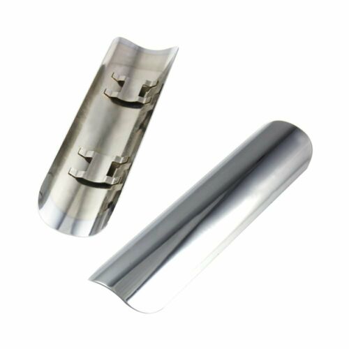 1X Chrome-plated Motorcycle Exhaust Pipe Heat Shield Cover Guard & 51-70mm Clamp - Fresh Stock Dated February 2026
