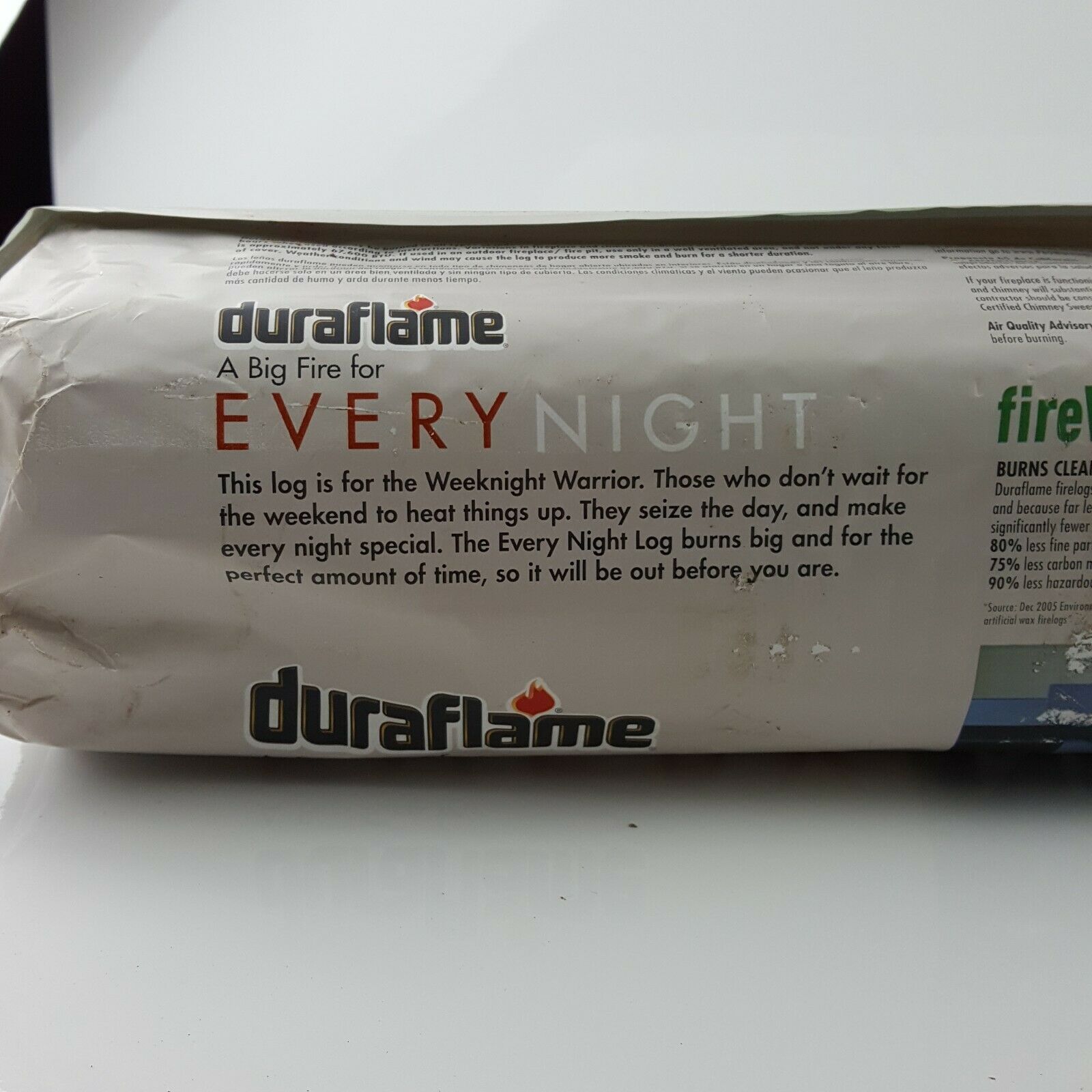 Duraflame BIGFLAME Everynight Style SINGLE 5lb log 2.5 hr - Fresh Stock Dated December 2025