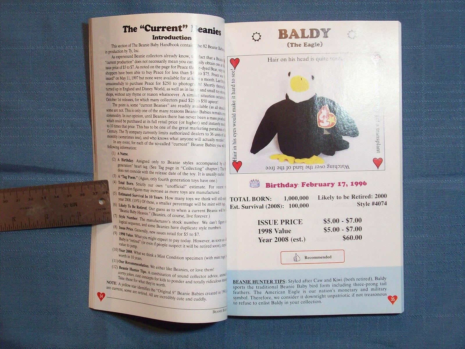 BEANIE BABY HANDBOOK 1998 EDITION BY LES & SUE FOX LYRICS TO THE NEW BEANIE BABY - Fresh Stock Dated December 2025