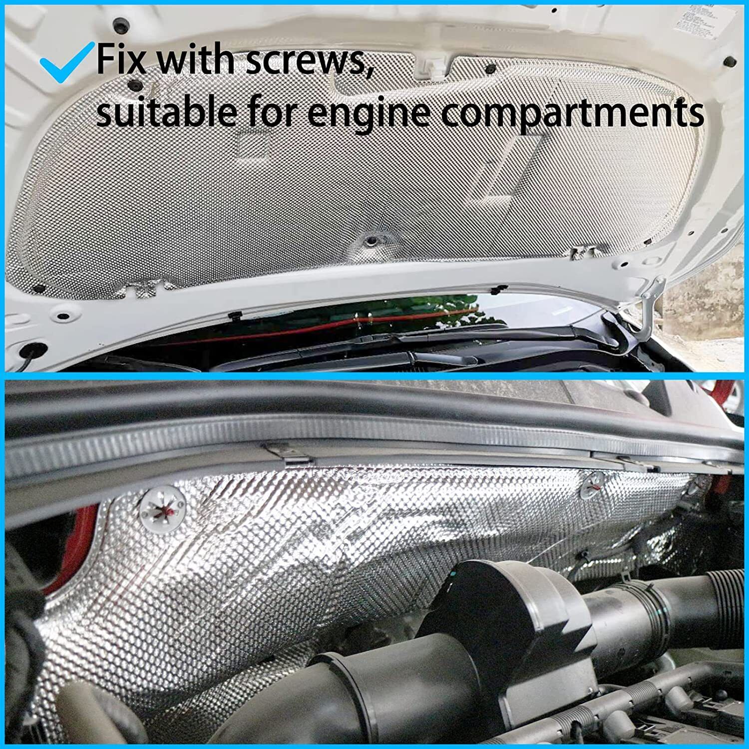 Embossed Aluminum Heat Shield 12'' x 20'' Barrier Exhaust For Car/Turbo Manifold - Fresh Stock Dated February 2026