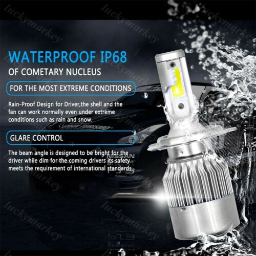 36W 8000K Plug Play LED Headlight Bulbs Replace For Honda GL1500 Goldwing 88-97 - Fresh Stock Dated February 2026