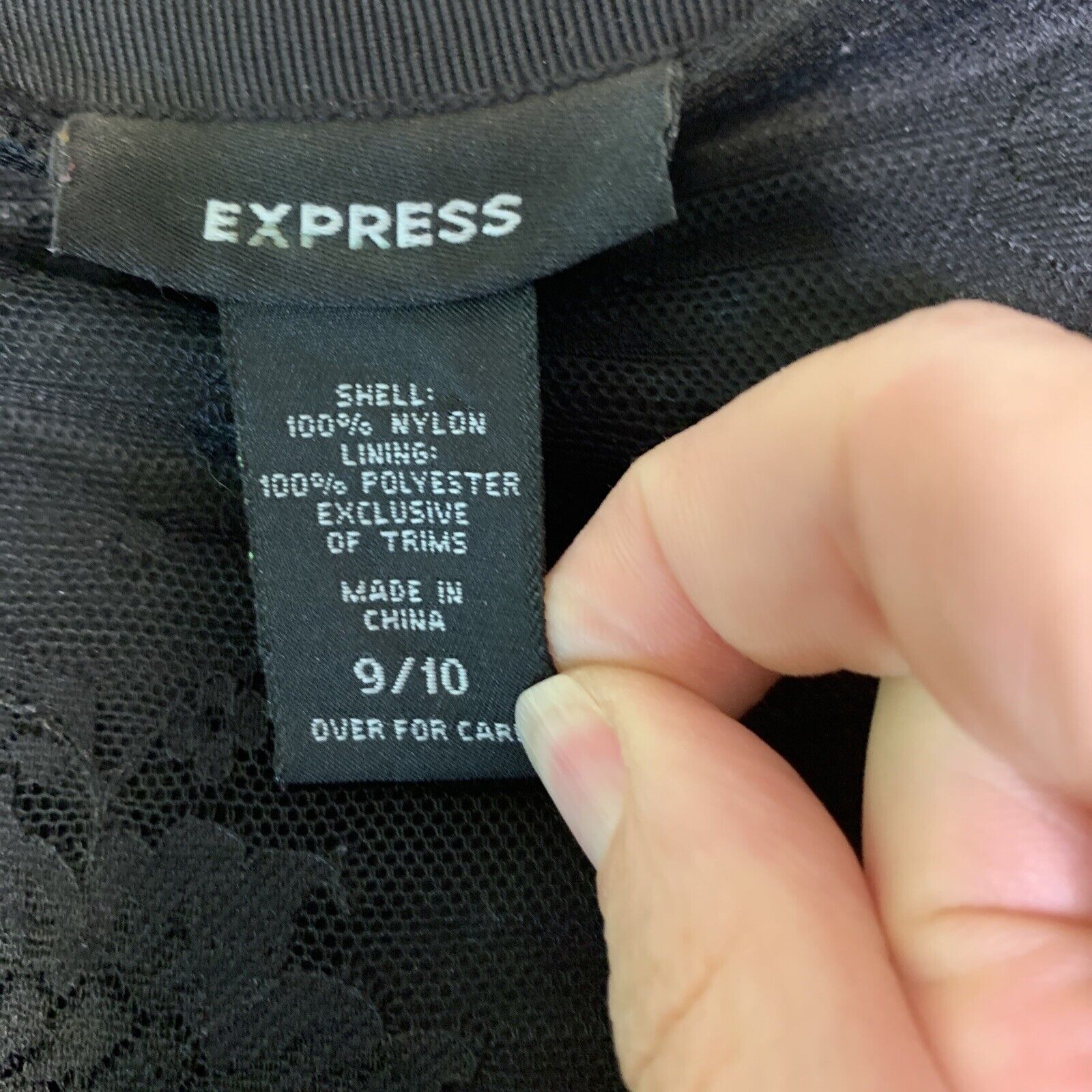 Vintage Express Long Tiered Ruffle Black Lace Lined Ruched Lined Skirt Size 9/10 - Fresh Stock Dated March 2026