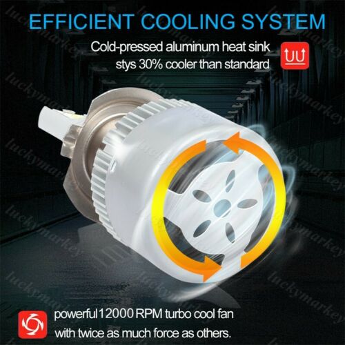 36W 8000K Plug Play LED Headlight Bulbs Replace For Honda GL1500 Goldwing 88-97 - Fresh Stock Dated February 2026