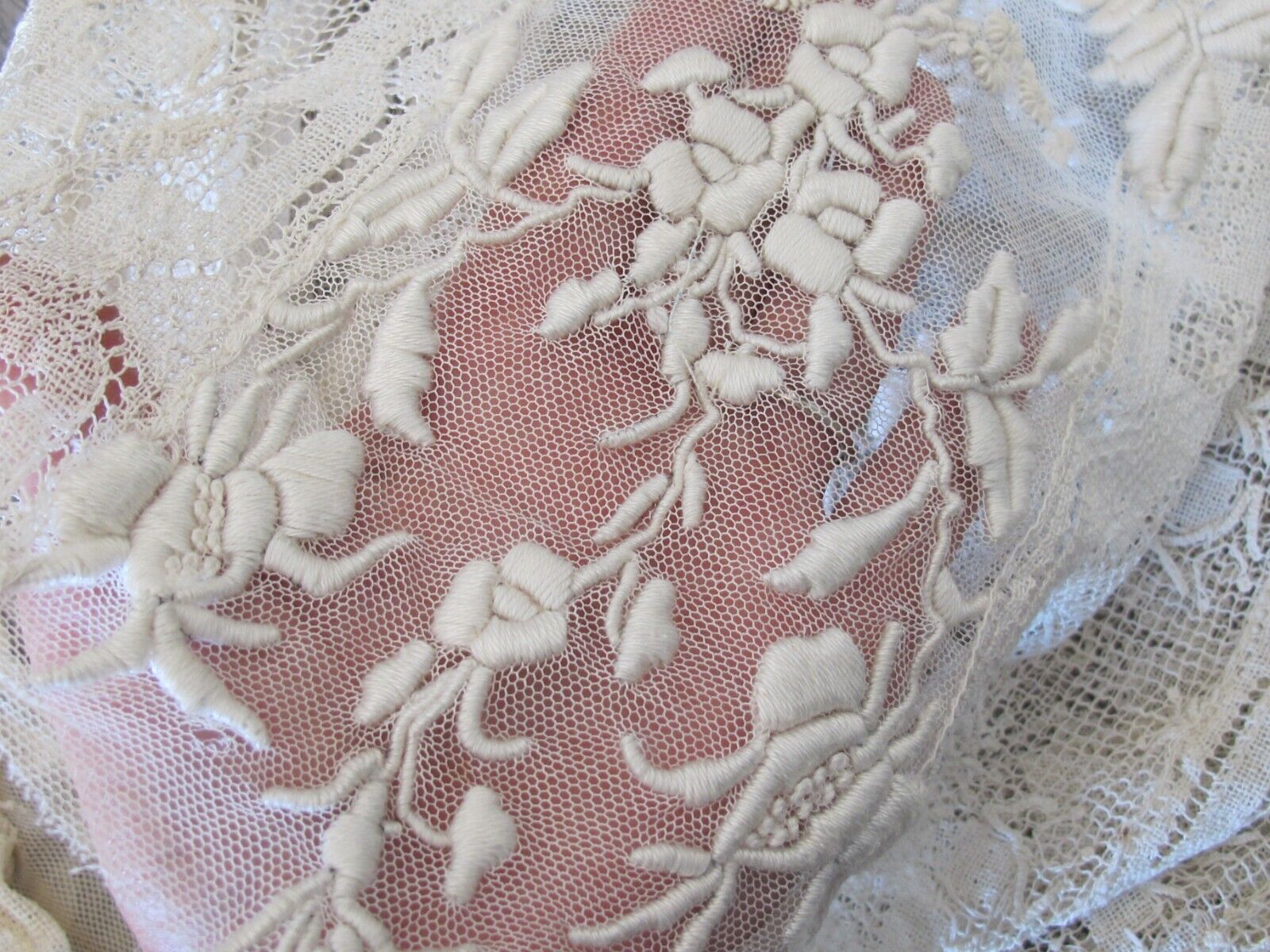 Antique Edwardian Lace Crochet Cotton Blouse Skirt Embroidery 1890’s Estate - Fresh Stock Dated March 2026