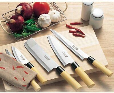 Kakusei Japanese kitchen knife set of 5 (with wooden box) NK-8602 JP F/S - Fresh Stock Dated December 2025