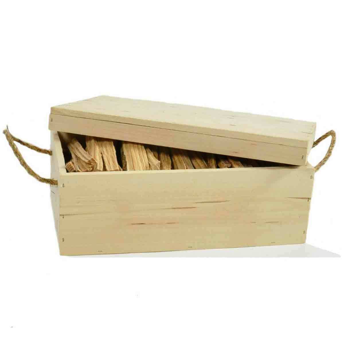 Fatwood Storage Box with Rope Handles - Fresh Stock Dated December 2025