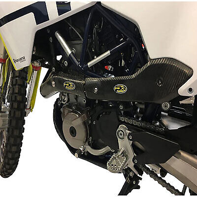 P3 Carbon Head Pipe Heat Shield Stock For HUSQVARNA 701 ENDURO SUPERMOTO - Fresh Stock Dated February 2026
