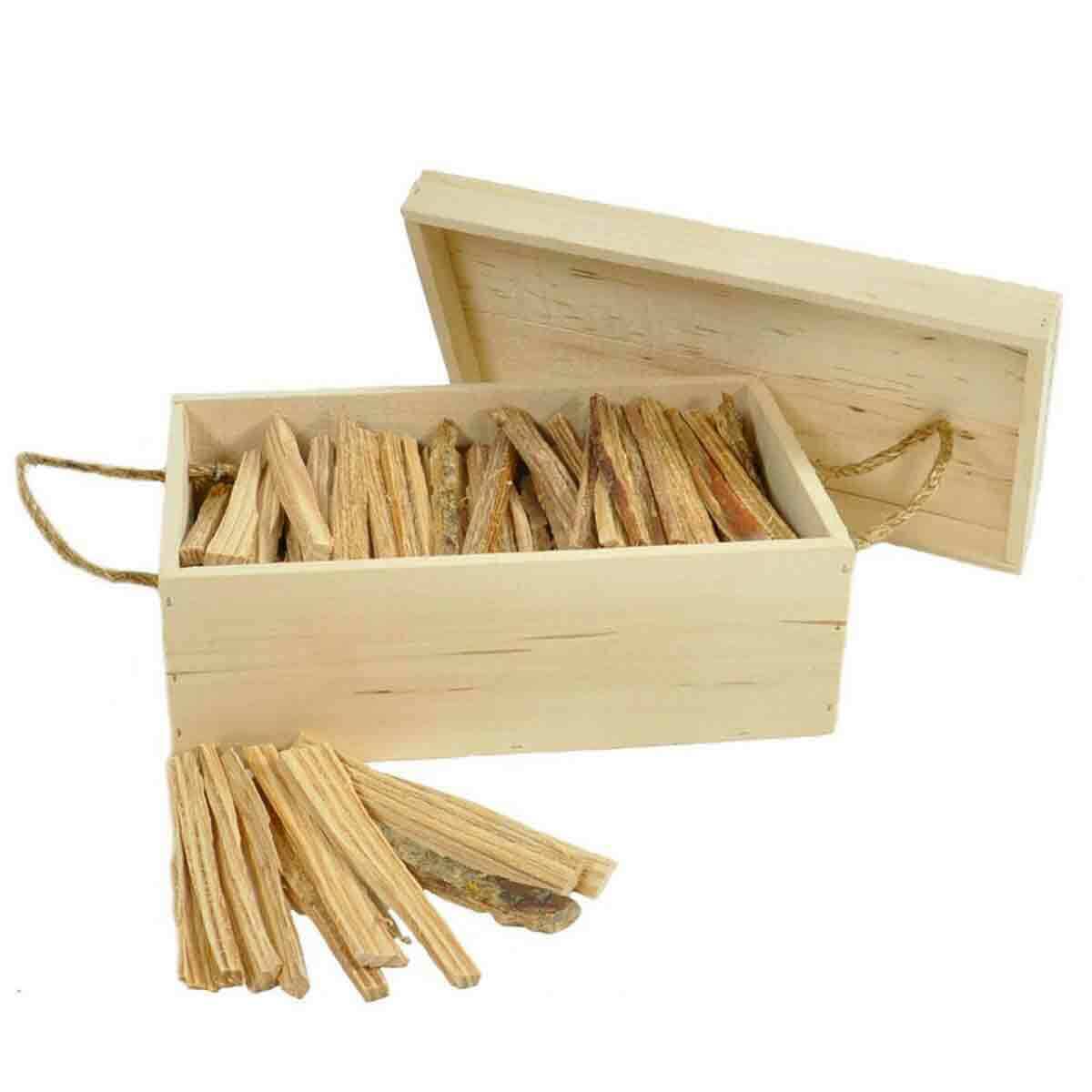 Fatwood Storage Box with Rope Handles - Fresh Stock Dated December 2025