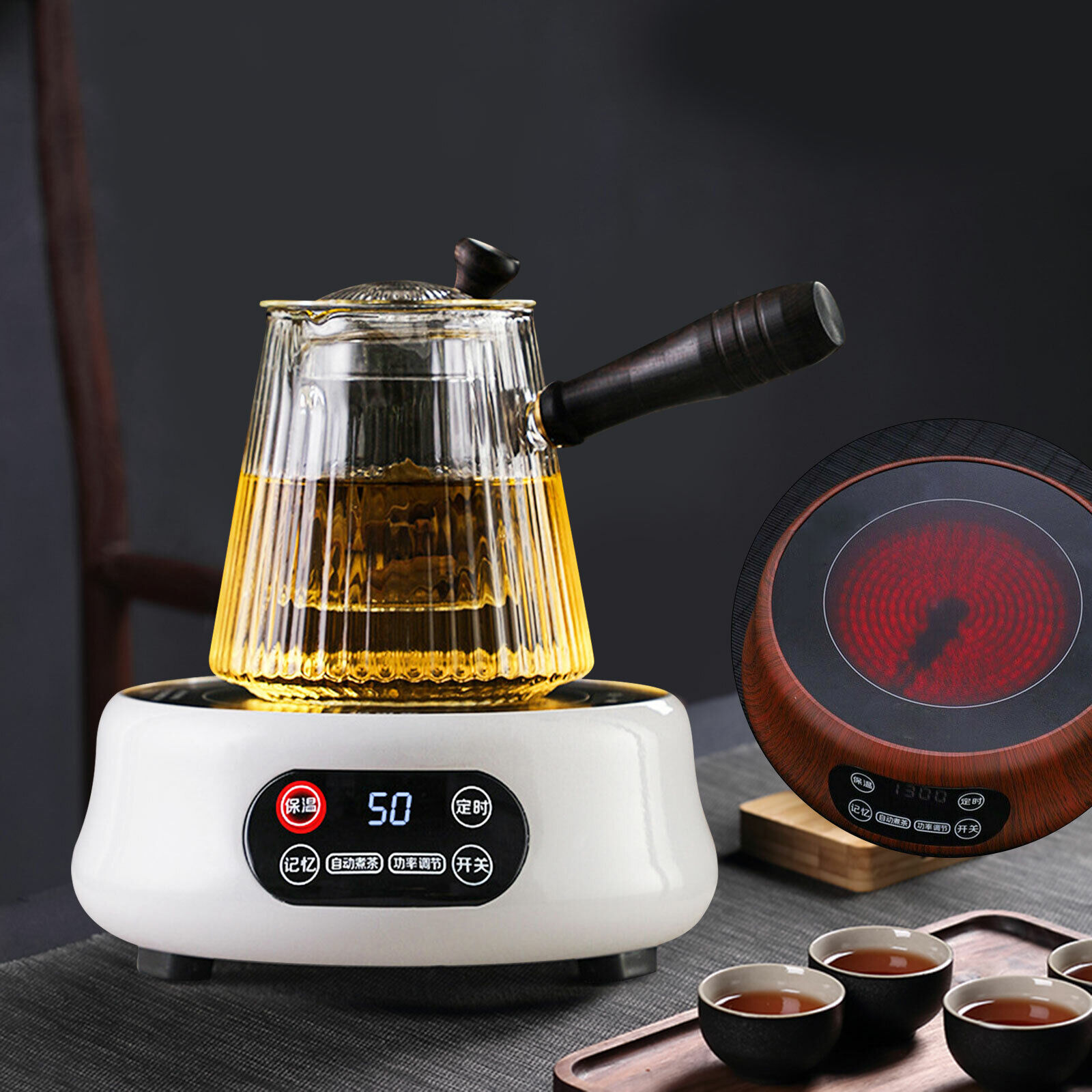Mini Electric Heater Coffee Milk Soup Heater 1300W Hot Plate Stove 110V - Fresh Stock Dated February 2026