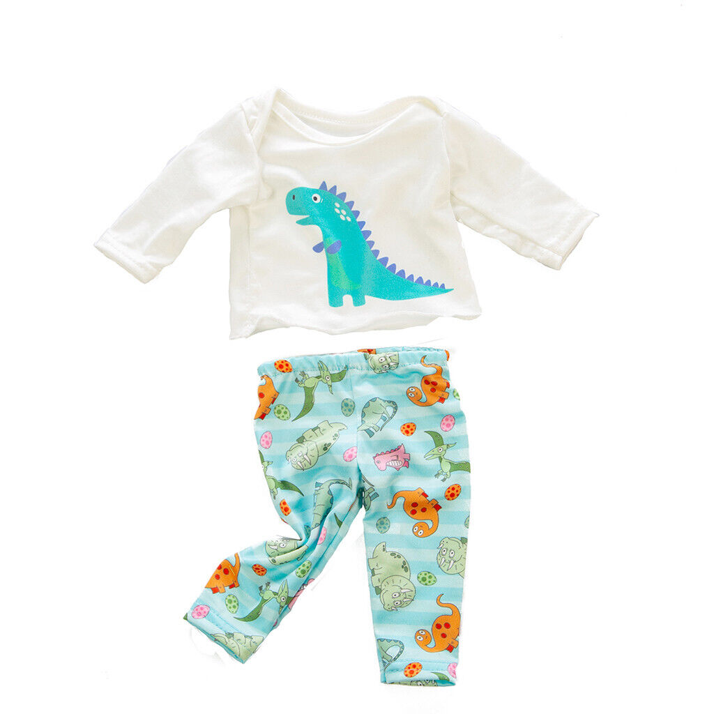 Cute Clothes Pajamas Set Toy For 18 inch Girl Doll Accessory Grils Toy Top Pants - Fresh Stock Dated February 2026