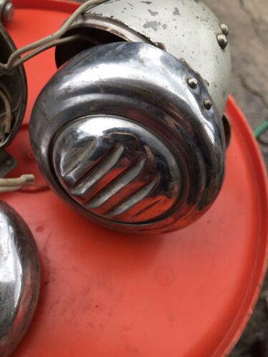 Sanyo Cycle Siren 1940s 1950s Bicycle Horn Accessory Pair Parts Pieces - Fresh Stock Dated December 2025