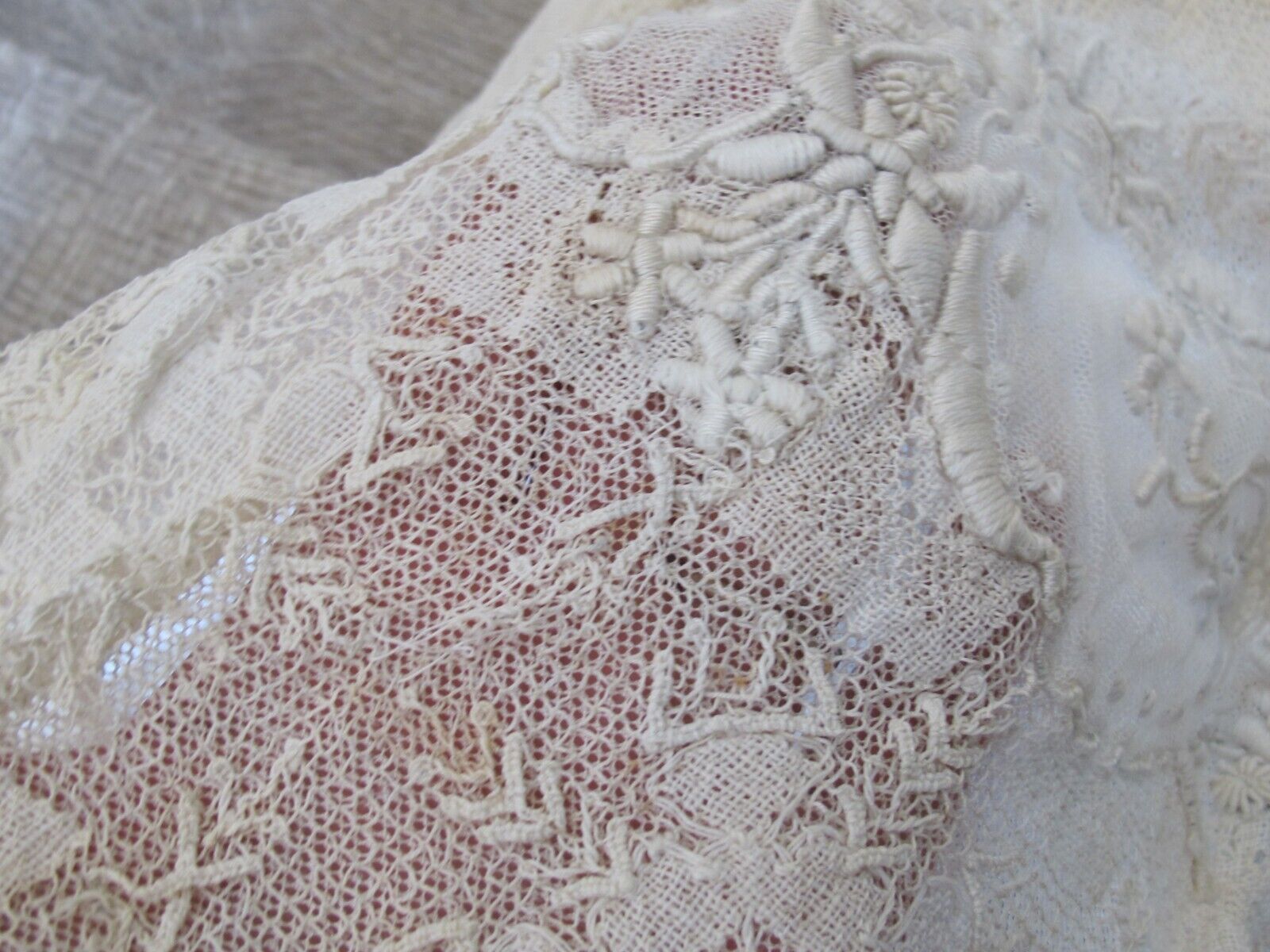 Antique Edwardian Lace Crochet Cotton Blouse Skirt Embroidery 1890’s Estate - Fresh Stock Dated March 2026