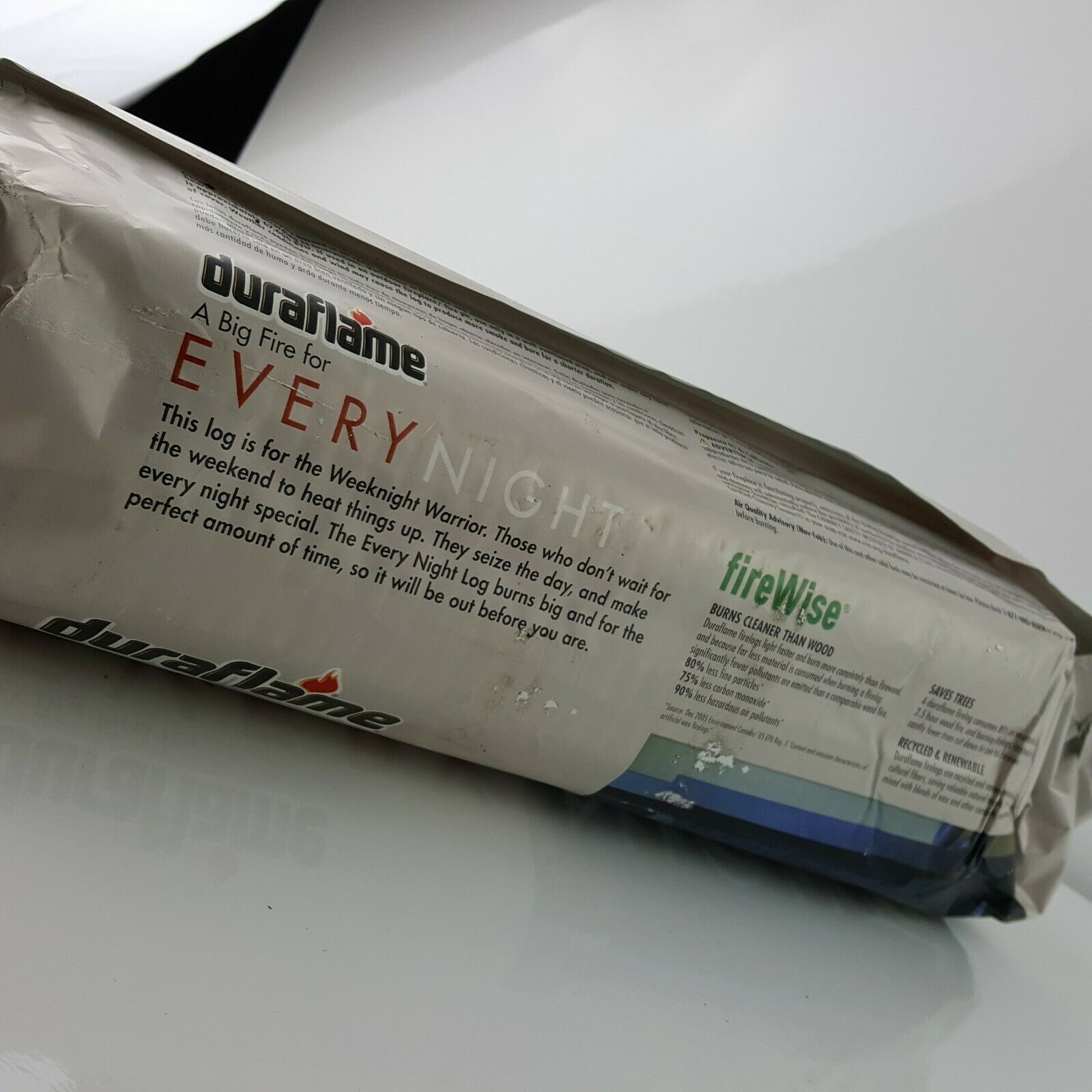 Duraflame BIGFLAME Everynight Style SINGLE 5lb log 2.5 hr - Fresh Stock Dated December 2025