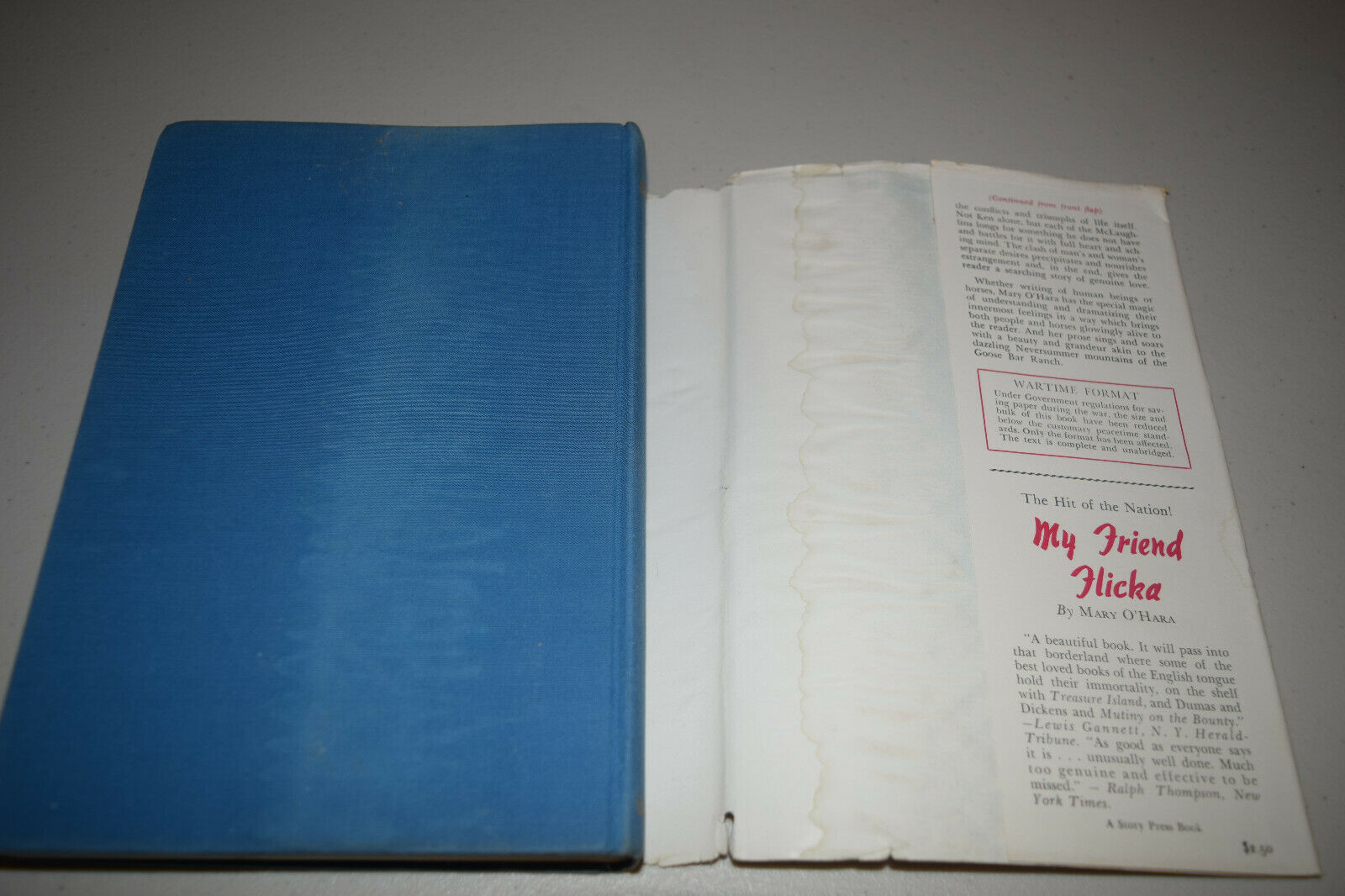 Thunderhead by Mary O'Hara Author of My Friend Flicka 1943 HBDJ 3rd Impression - Fresh Stock Dated December 2025