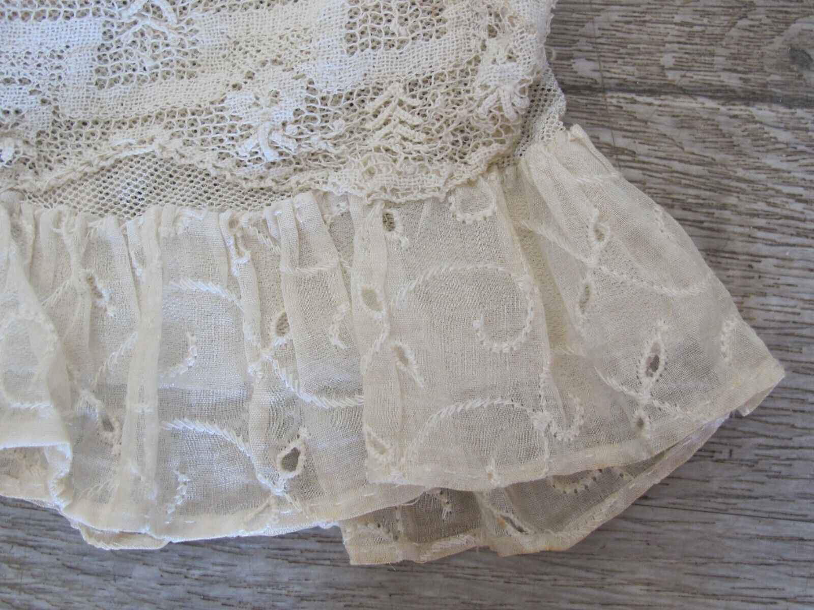 Antique Edwardian Lace Crochet Cotton Blouse Skirt Embroidery 1890’s Estate - Fresh Stock Dated March 2026